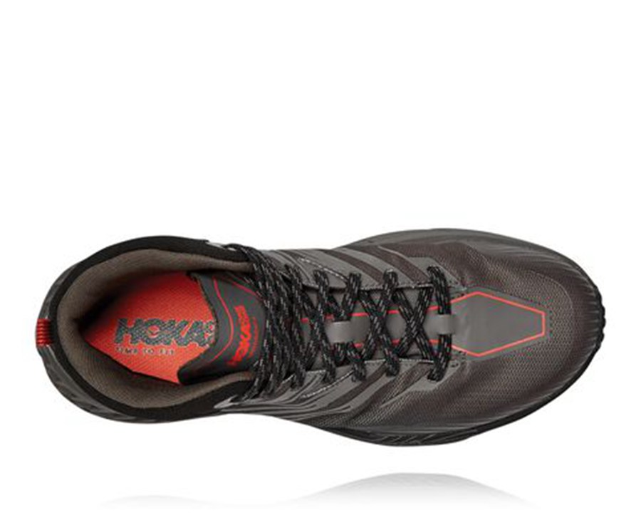 Hoka One One Trail Schoenen Heren - Speedgoat Mid Gore-Tex 2 - Zwart - QT7068192